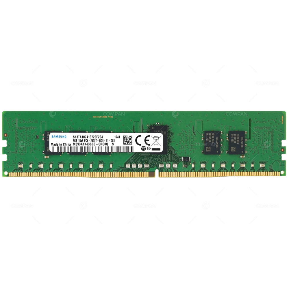 809080-591 HP MEMORY 8GB 1RX8 PC4 2400T ECC RDIMM DDR4 19200T M393A1K43BB0-CRC